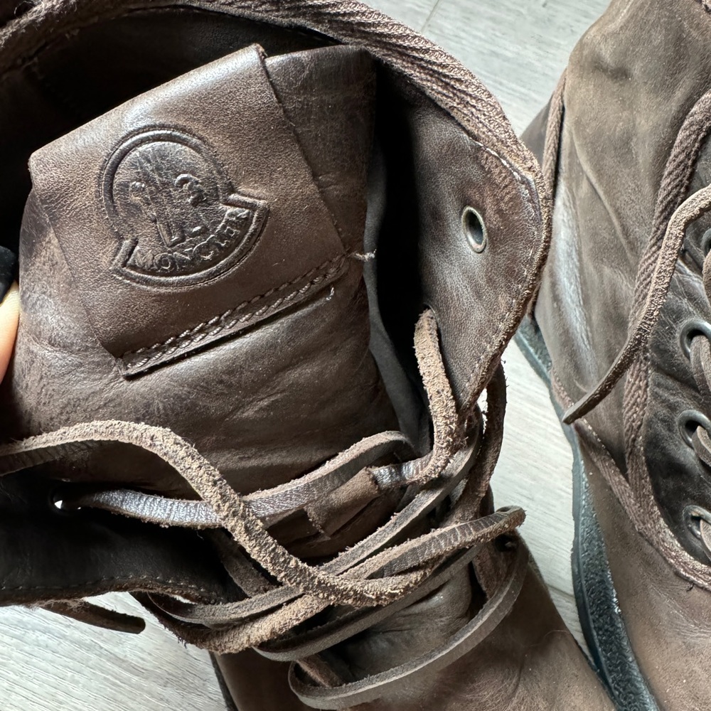 Moncler, Leather Boots, size 41 - Picture 5 of 7
